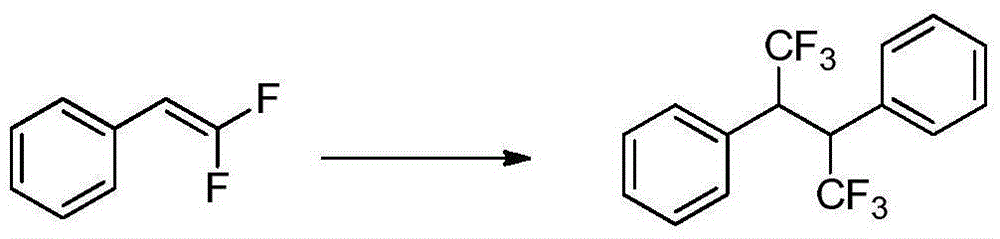 Trifluoromethylation method for biphenylyl olefin compound