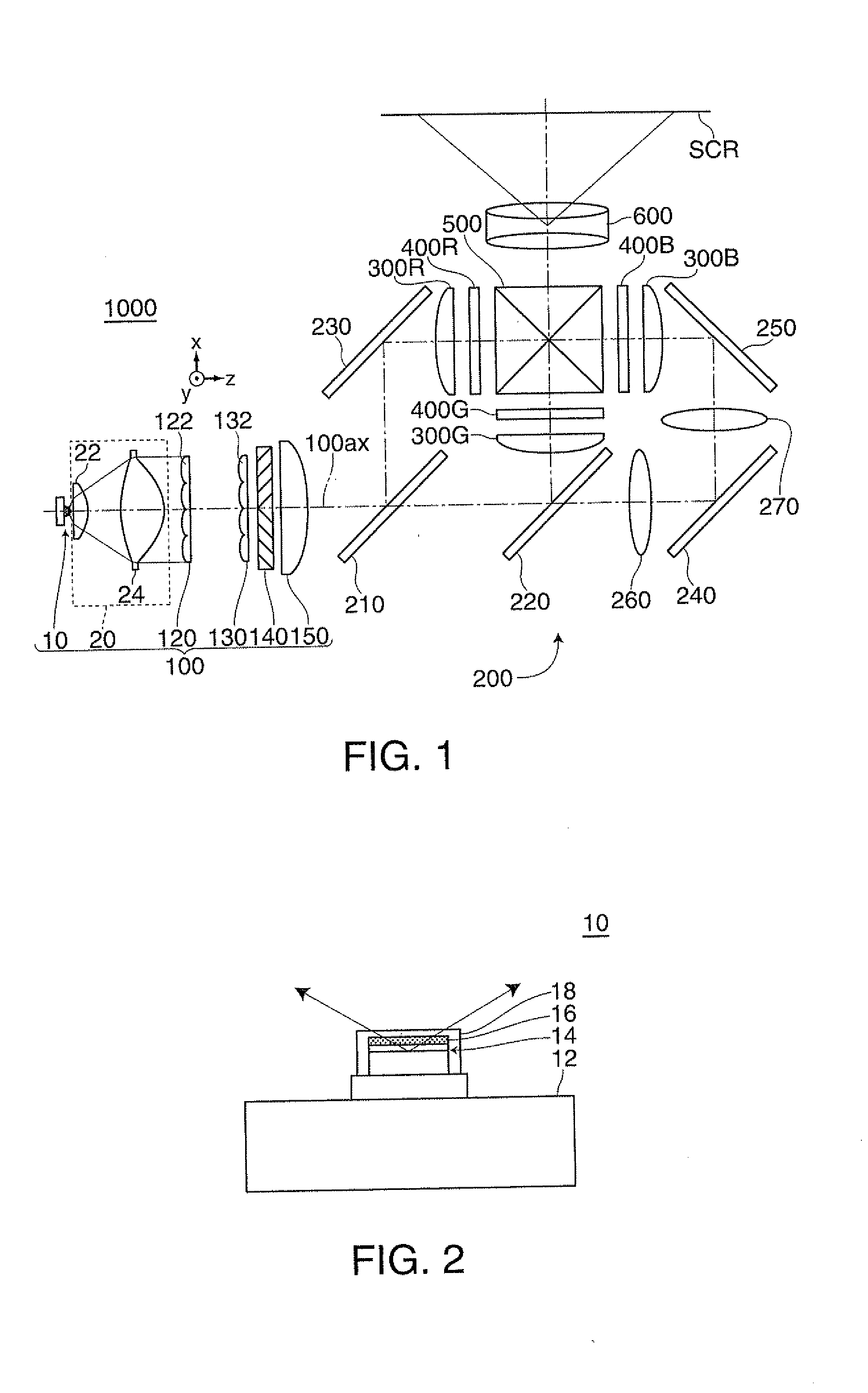 Collimator lens unit, illuminating device, and projector