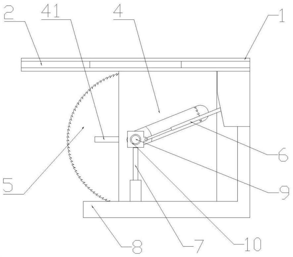 Automatic plate reset cutting device for sandwich panel production line.