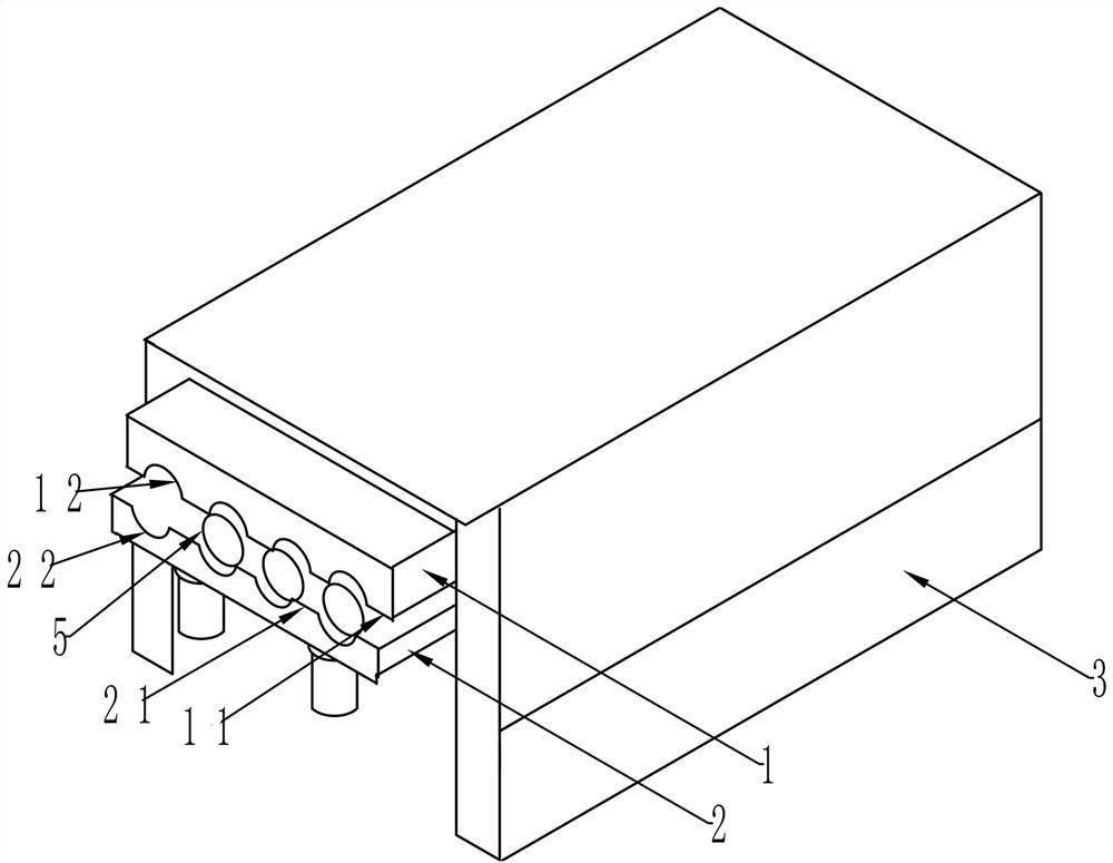 Hollow bamboo round stick pressing machine