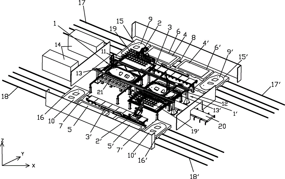Method and system for two-station fast table cutting