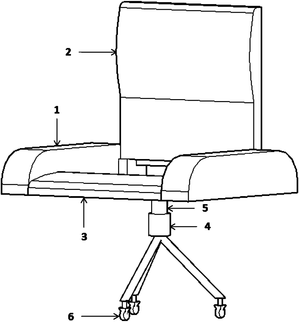 Height-adjustable massage chair having an automatic heating function