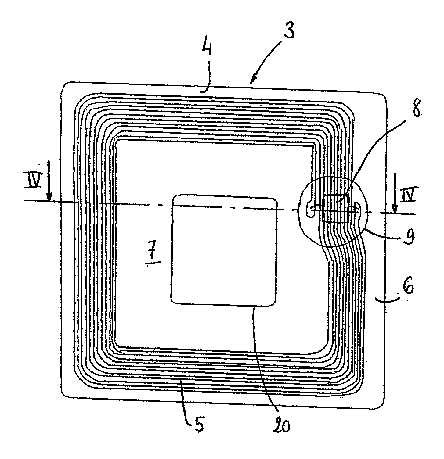 Radiofrequency identification device and method for producing said device