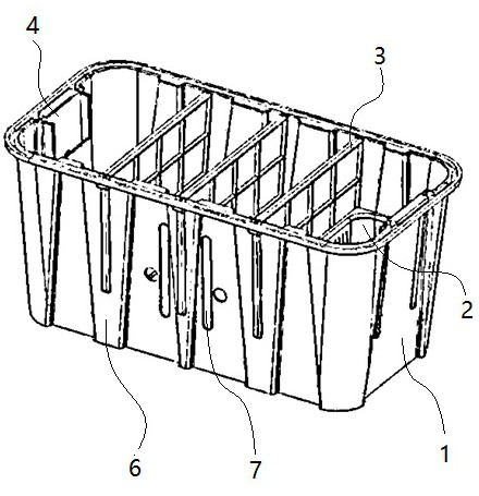 Integrally-formed high-molecular plastic oil-water separator and mold