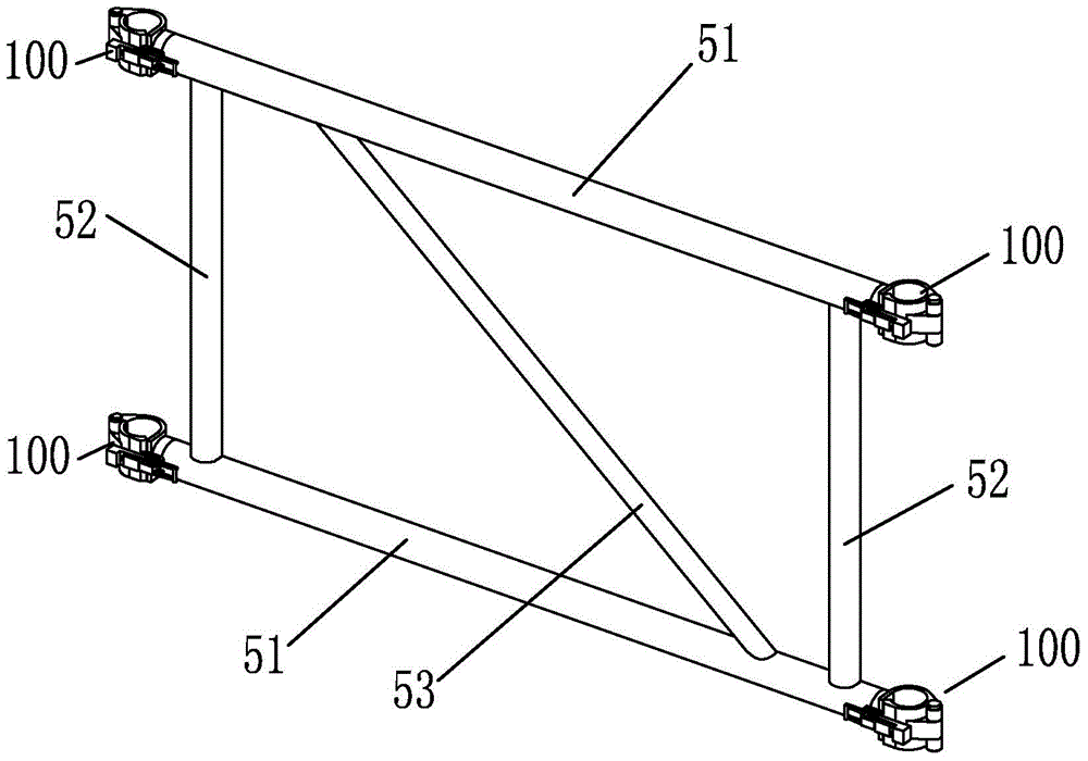 Sizing gauge for framework erection, framework and rapid framework erection method