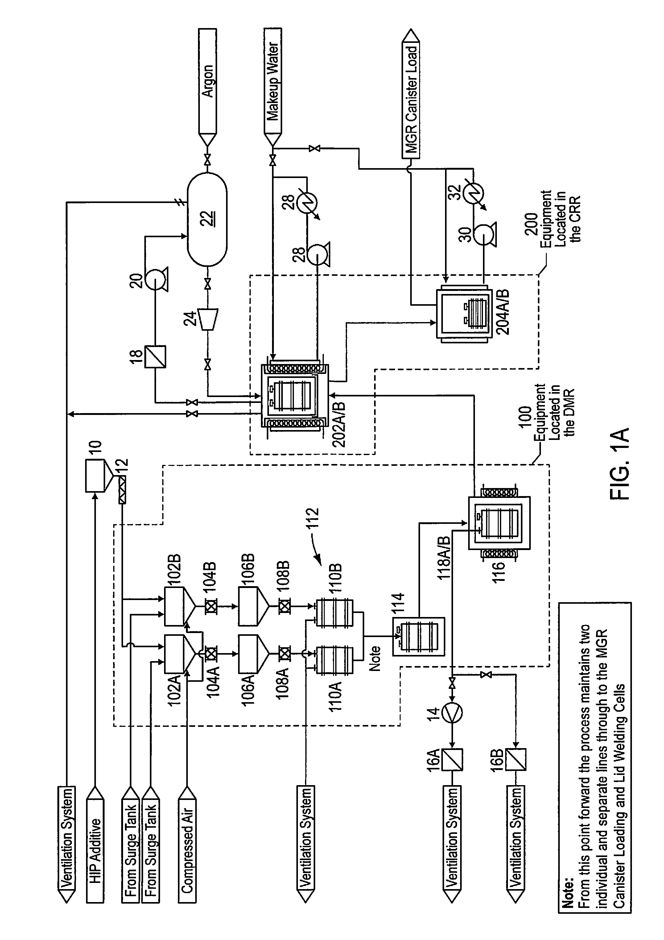 Methods of consolidating radioactive containing materials by hot isostatic pressing