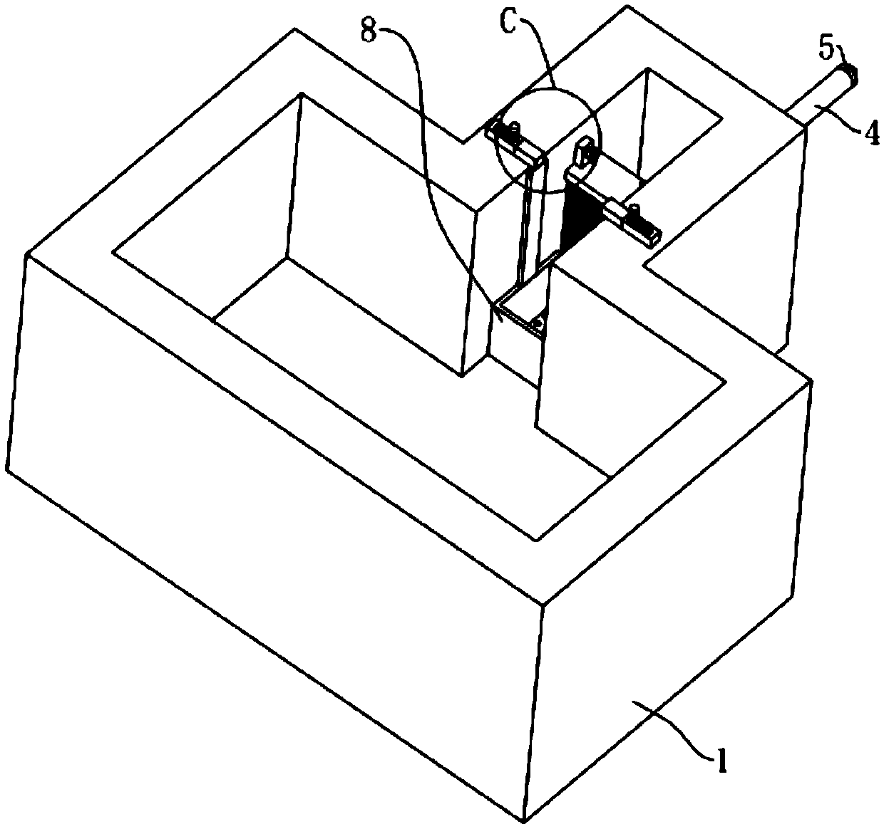 Preparation device for barium sulfate in chemical tank workshop