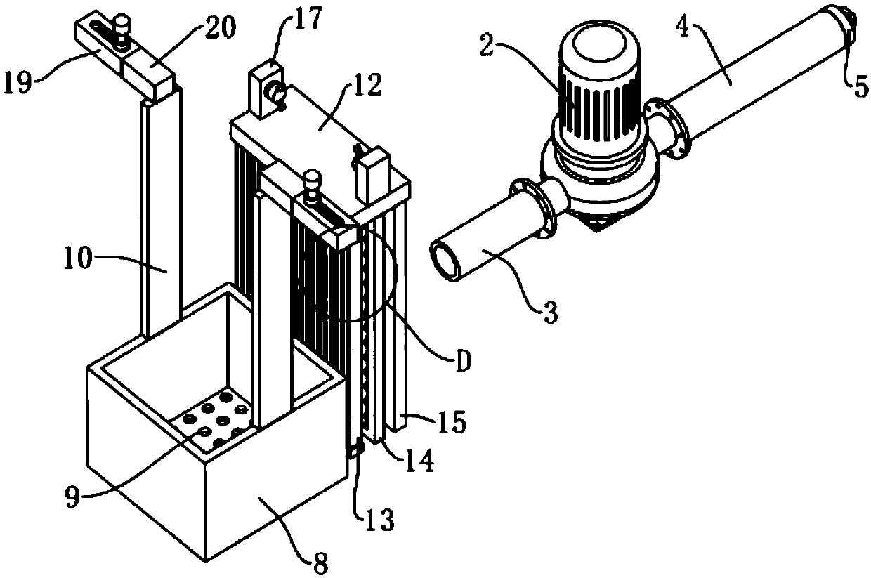 Preparation device for barium sulfate in chemical tank workshop