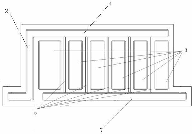 Battery cooling plate structure