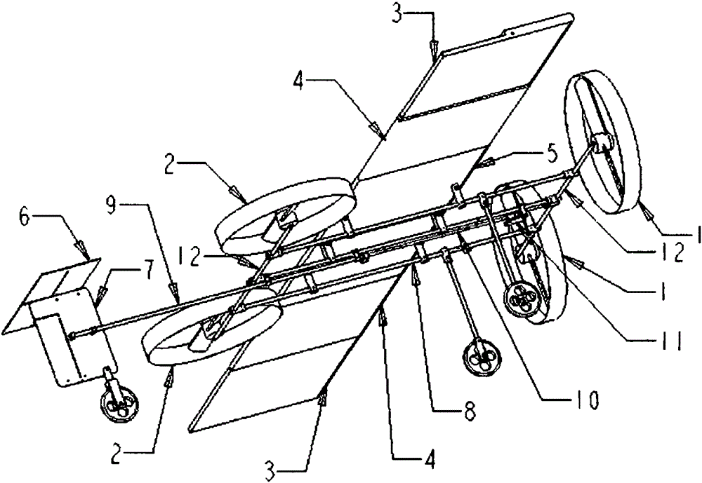 Electric aircraft with a plurality of ducted propellers, telescopic wing and telescopic aircraft body