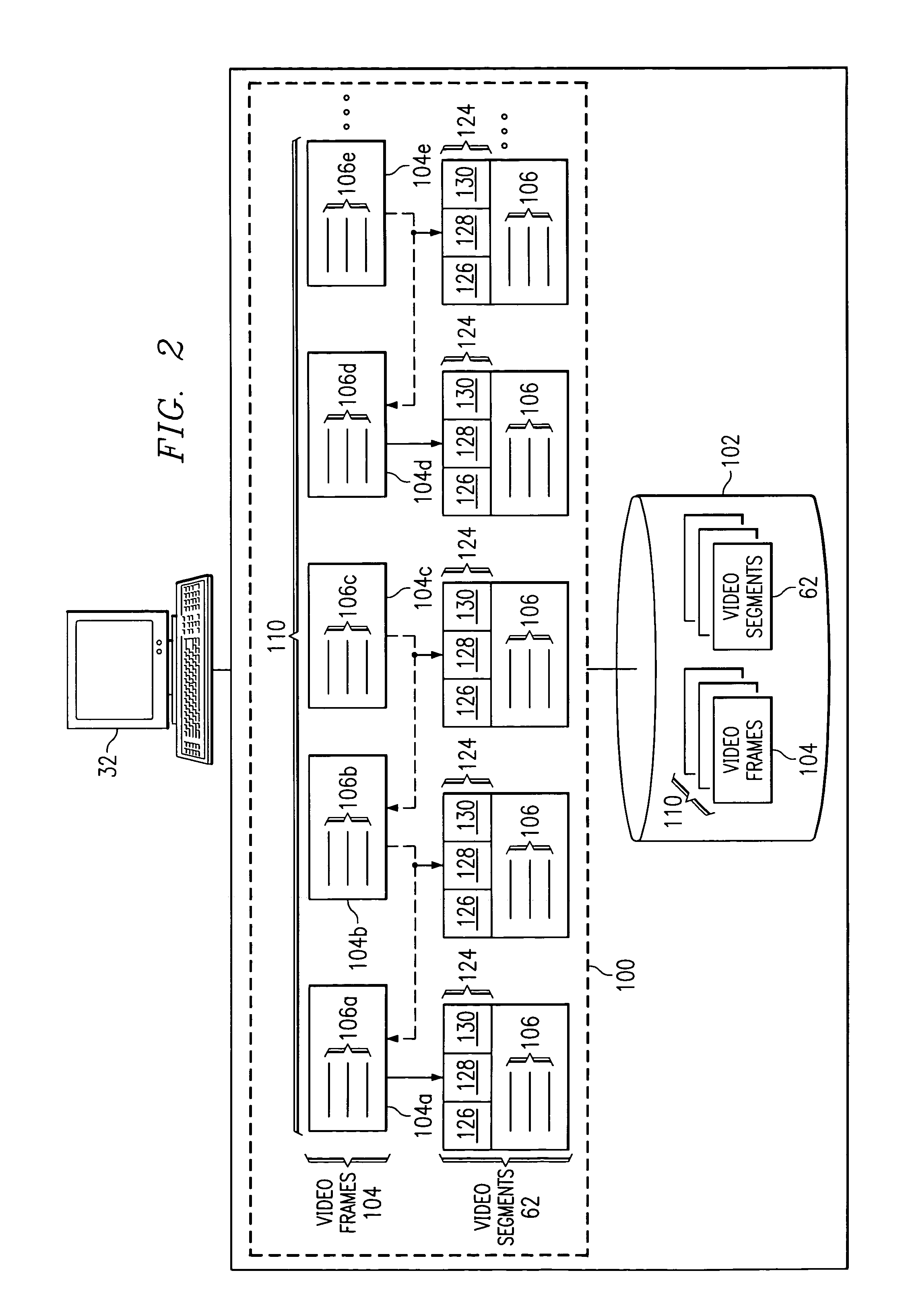 System and method for reproducing a video session using accelerated frame recording
