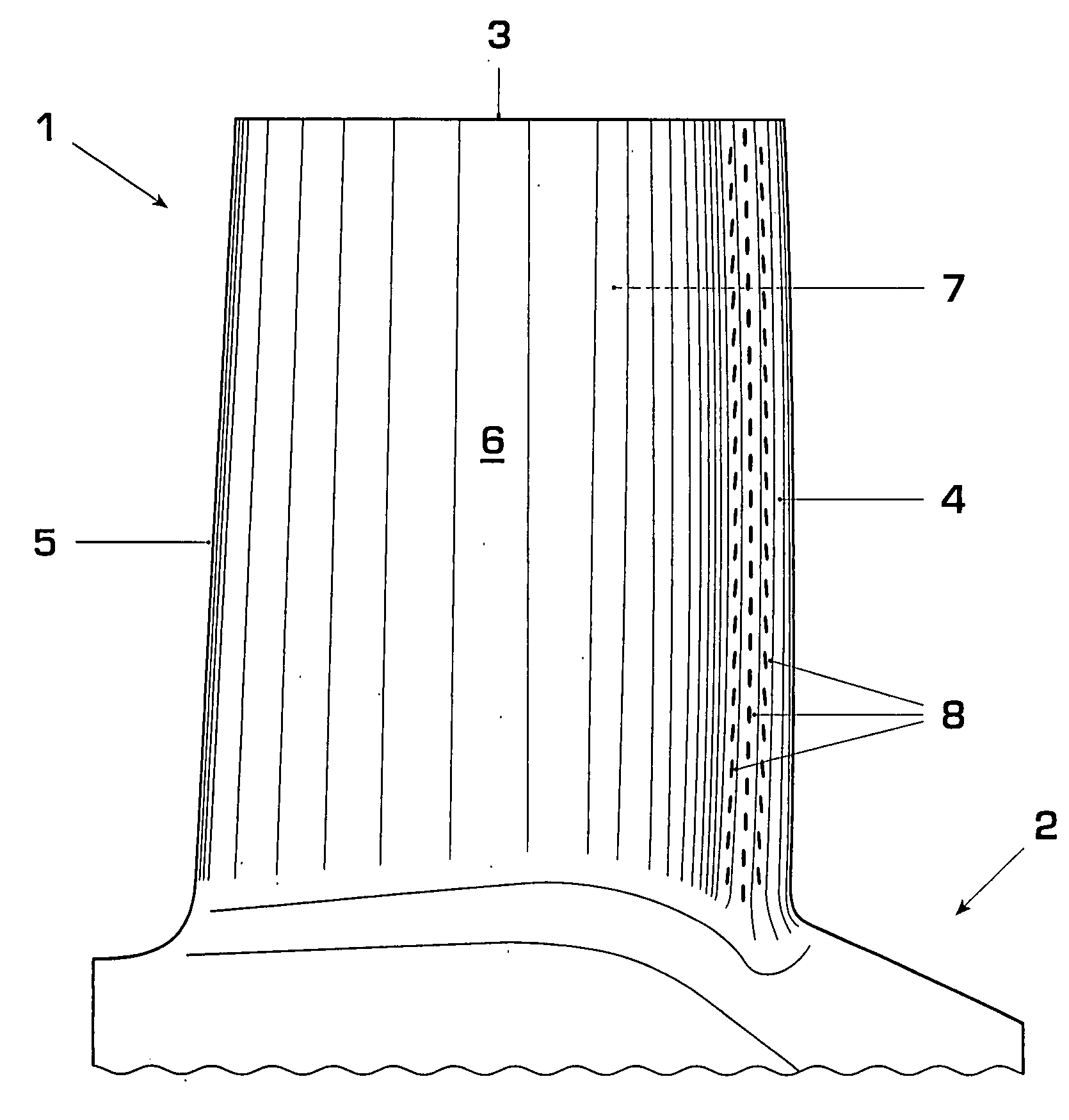 Gas turbine airfoil leading edge cooling construction