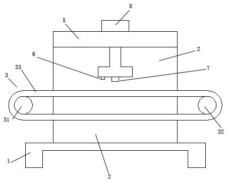 Walking turnover type sealing ring detection device and detection method thereof