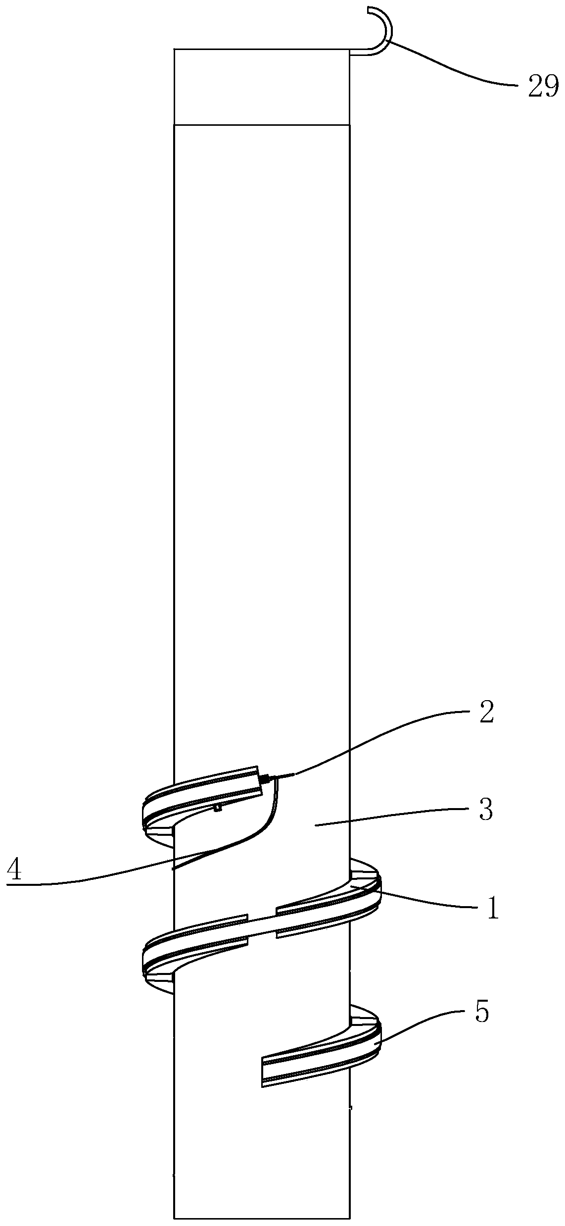 Climbing robot and safety rope automatic suspension system for hanging safety rope