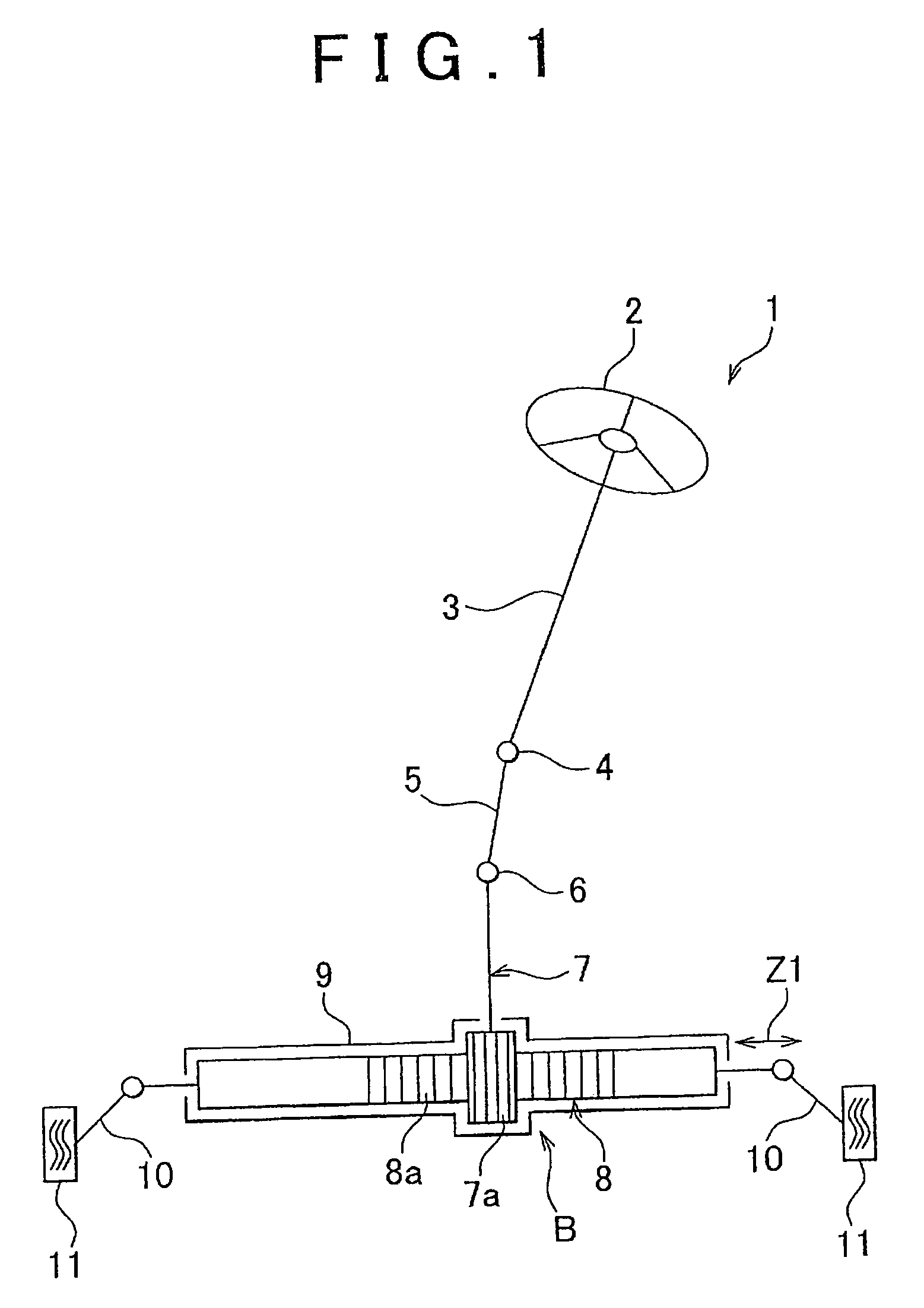 Rack shaft support device