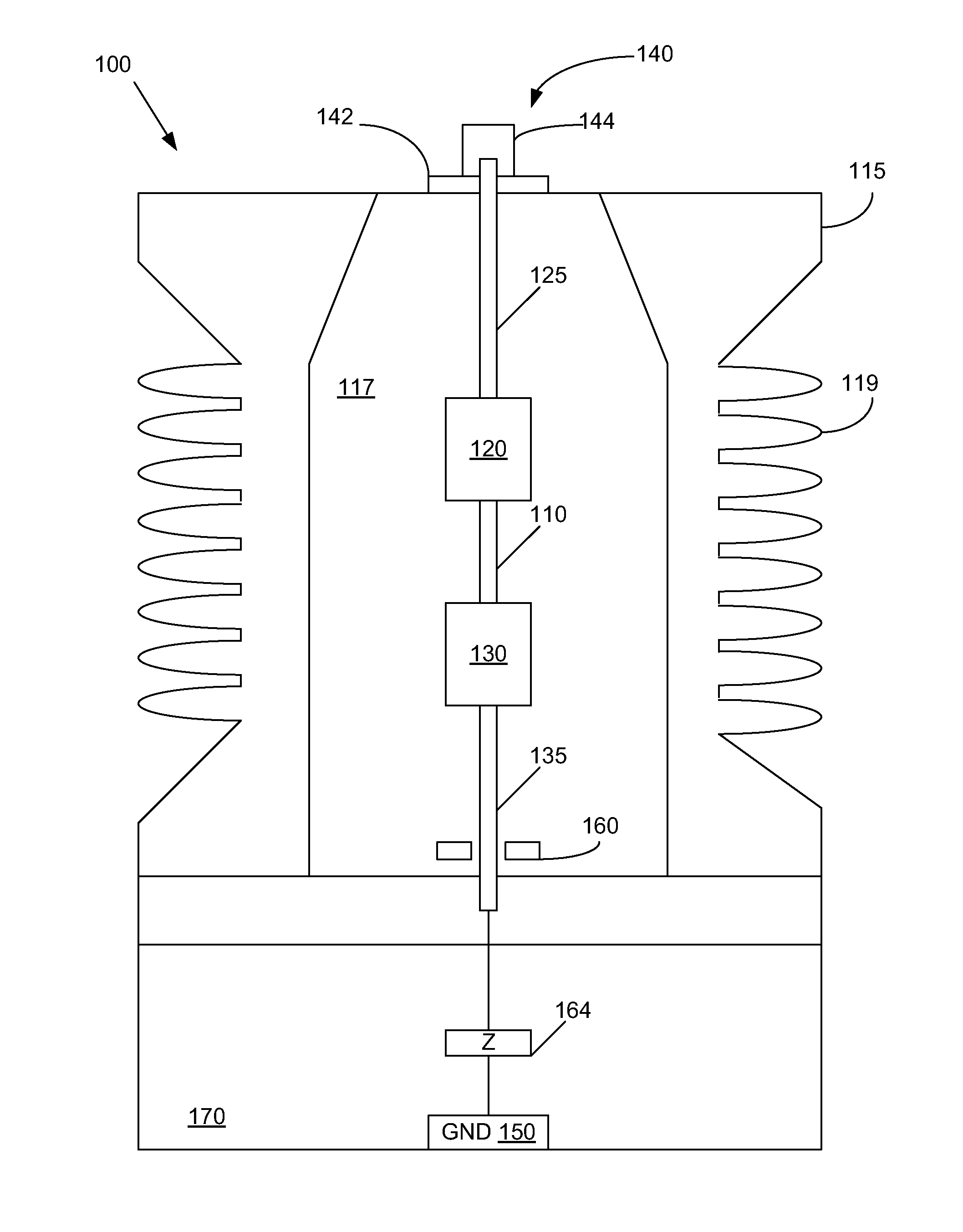 Partial discharge analysis coupling device that generates a pulse signal and a reference signal
