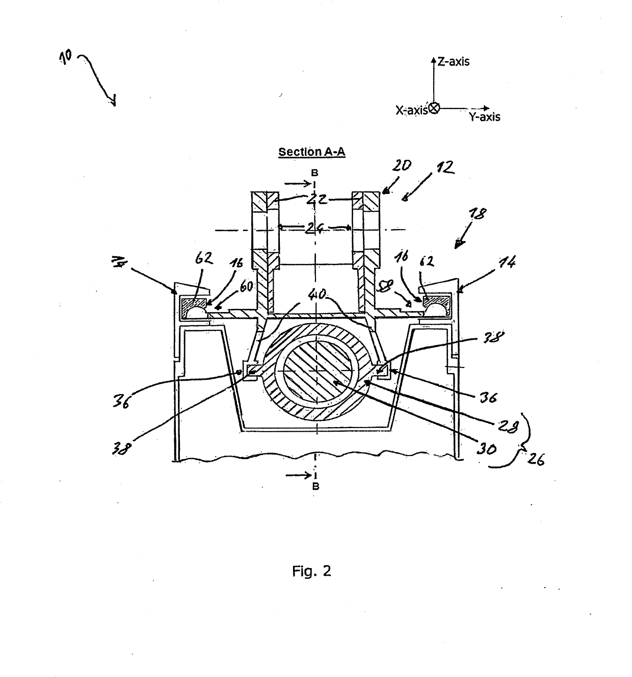 Flap actuating system for use in an aircraft