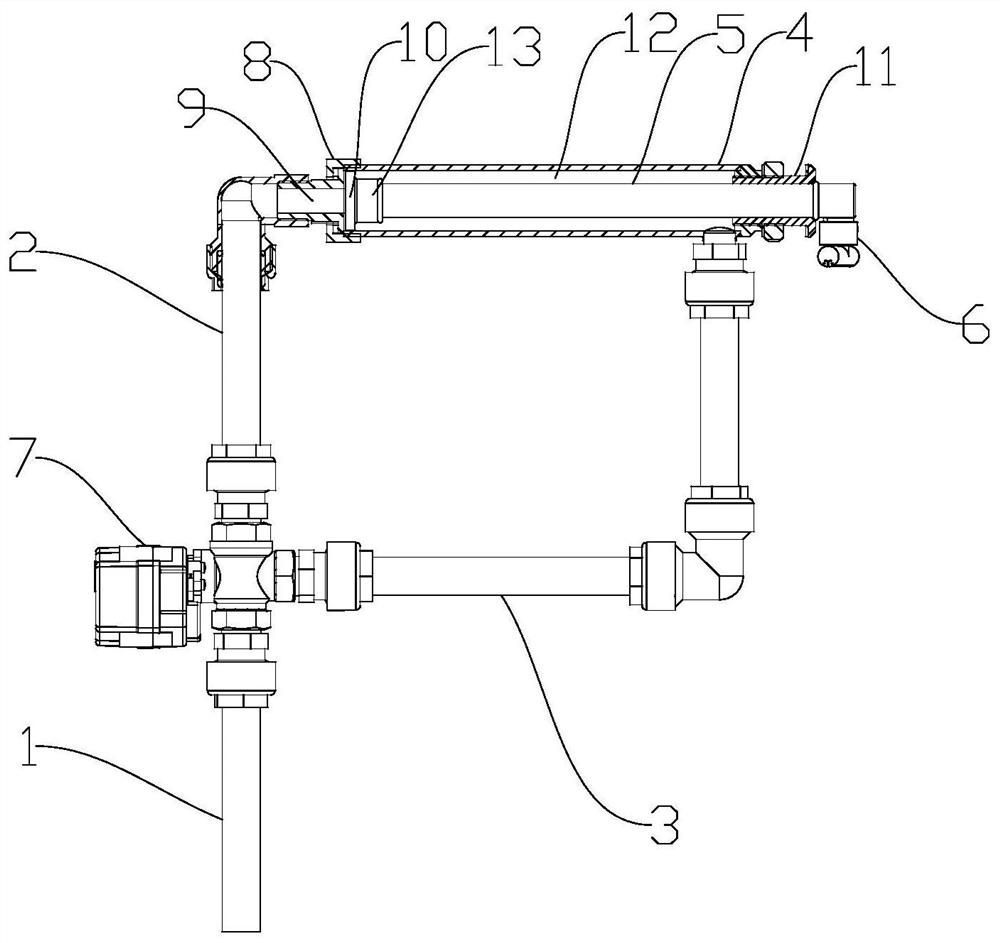 A telescopic rotary spraying device and endoscope cleaning equipment