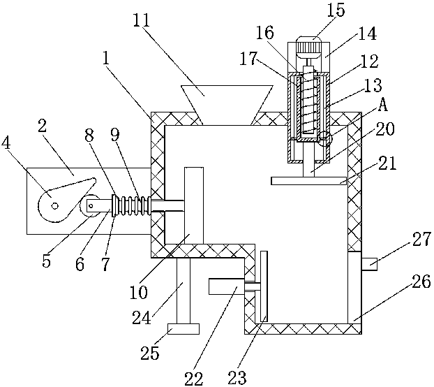 Straw collecting and baling device
