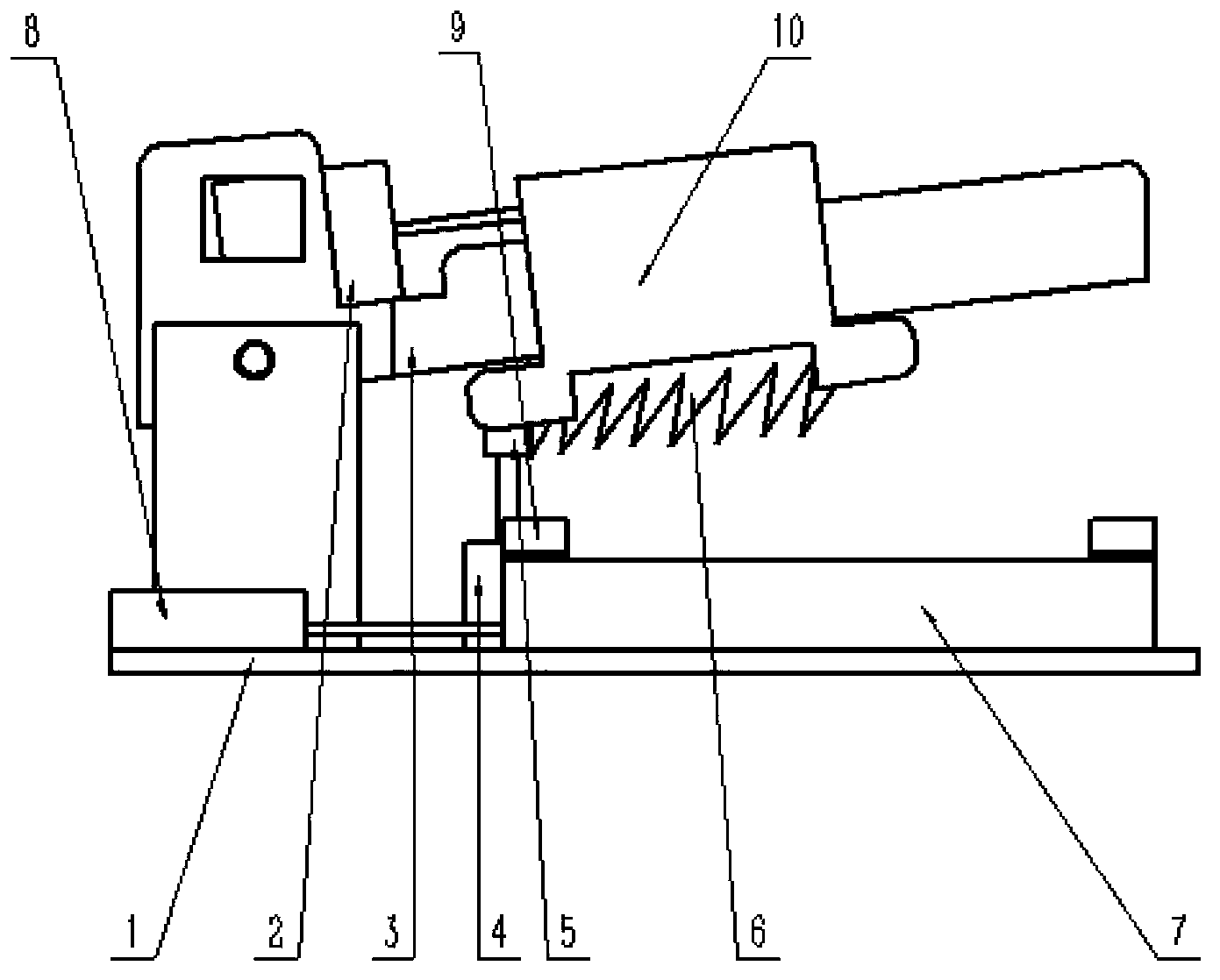 Full cylinder riding rail type pneumatic saw