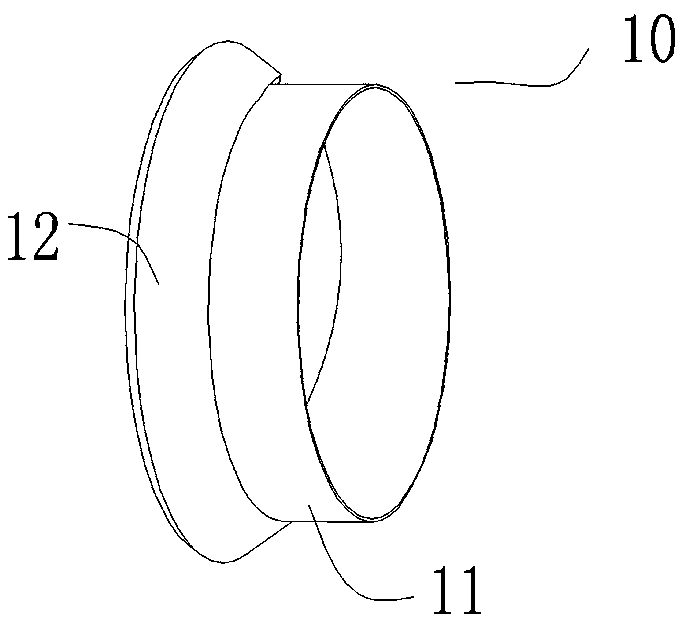 A rubber ring installation mechanism for an RO machine filter element