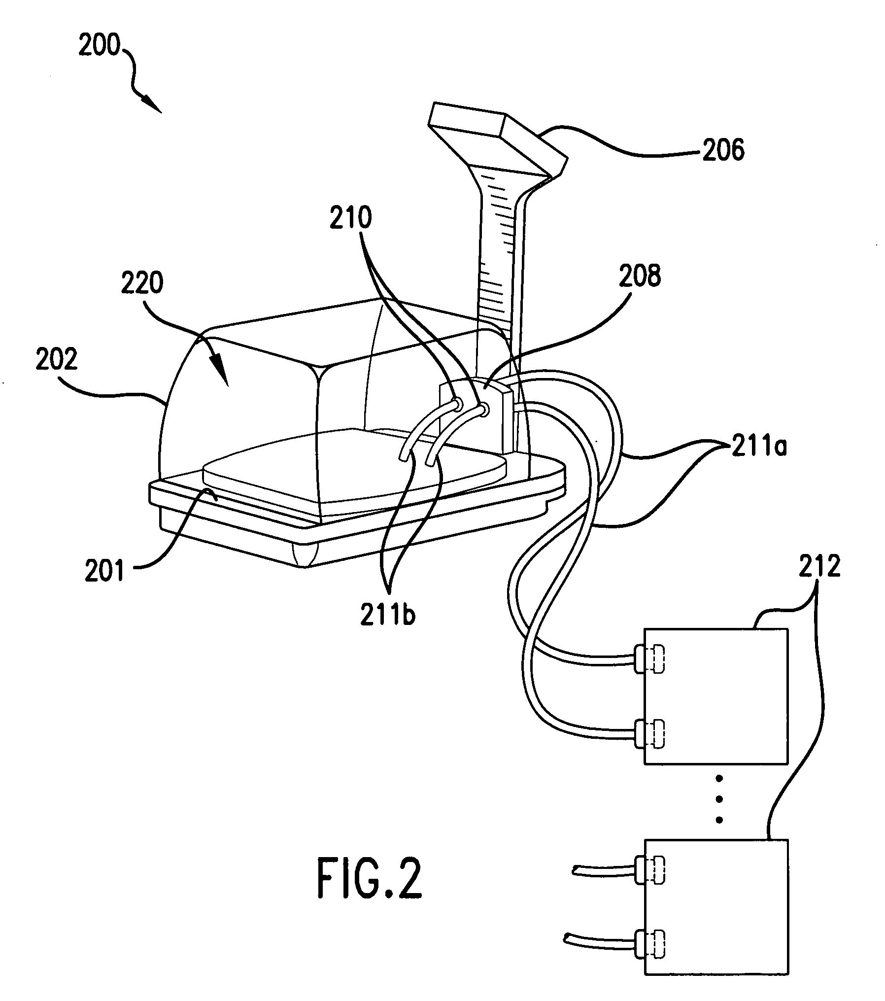 Method and apparatus for providing treatment in a warming device
