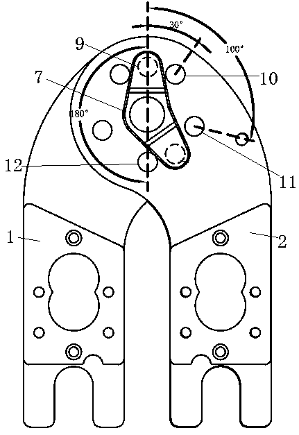 Simple angle adjustable hinge and operation method thereof