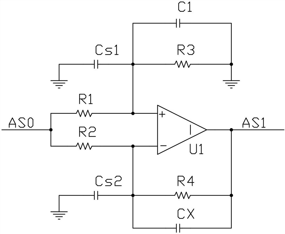 Weak capacitance change measuring circuit