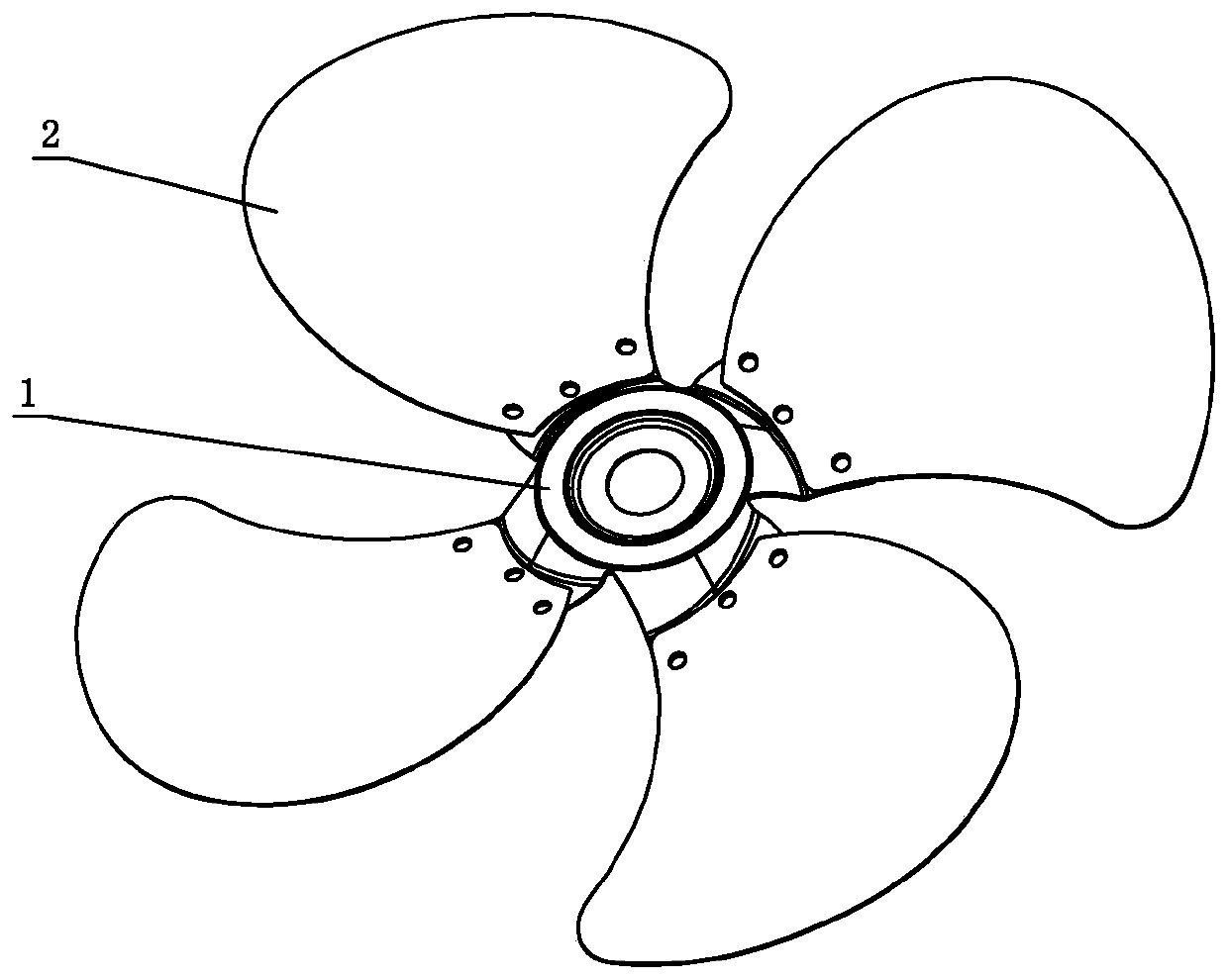 A commercial electric fan blade