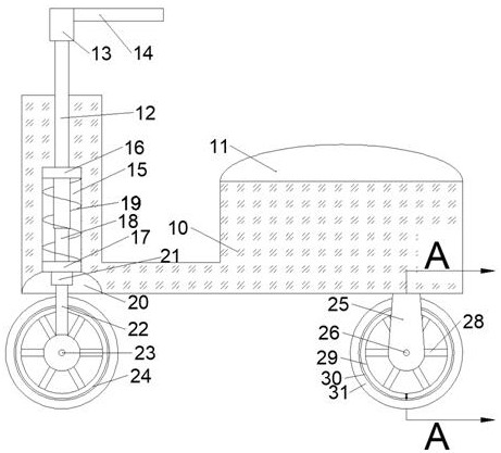 Electric vehicle device for deflating rear tire during emergency braking