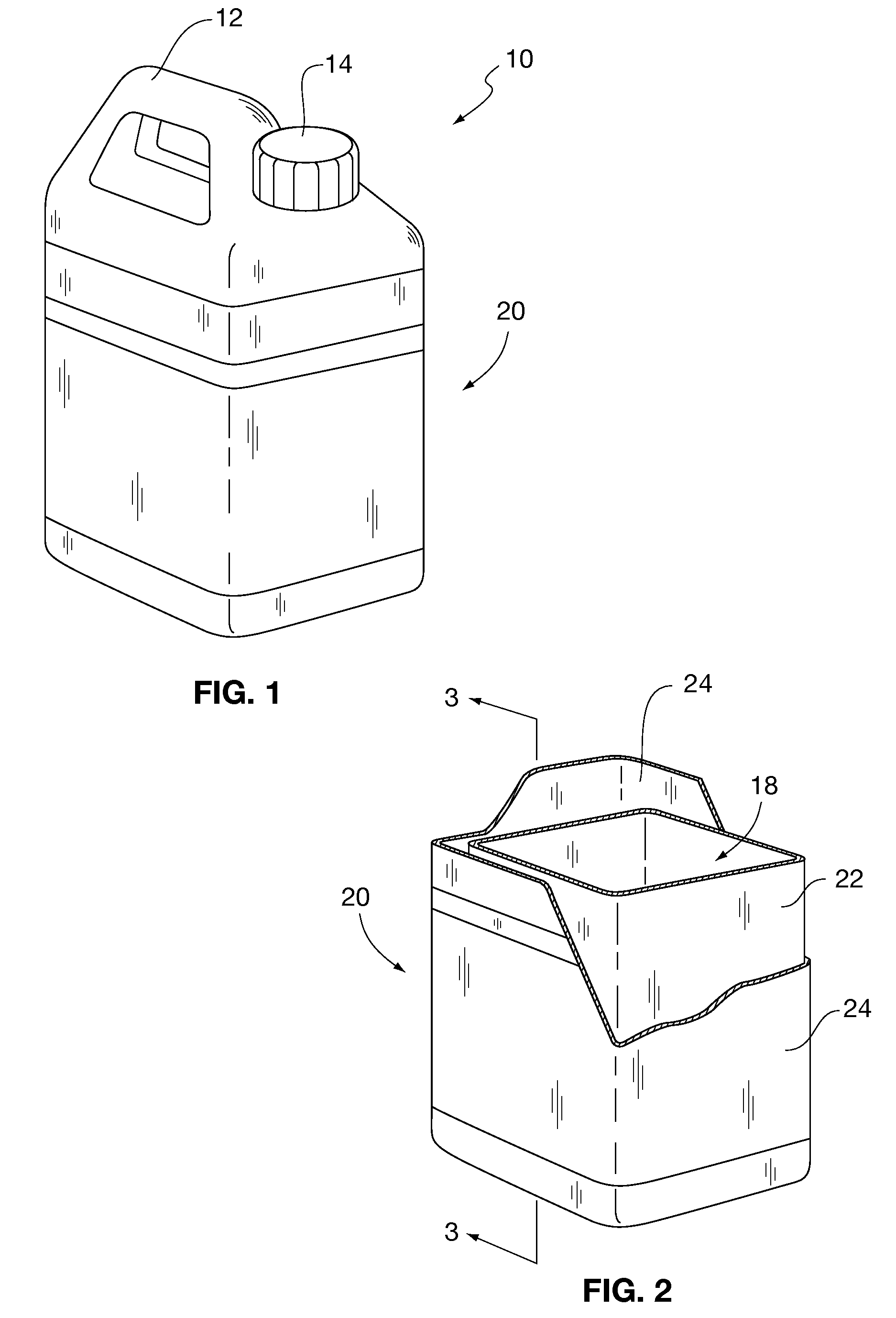 Multi-layer receptacle and residue removal method therefor