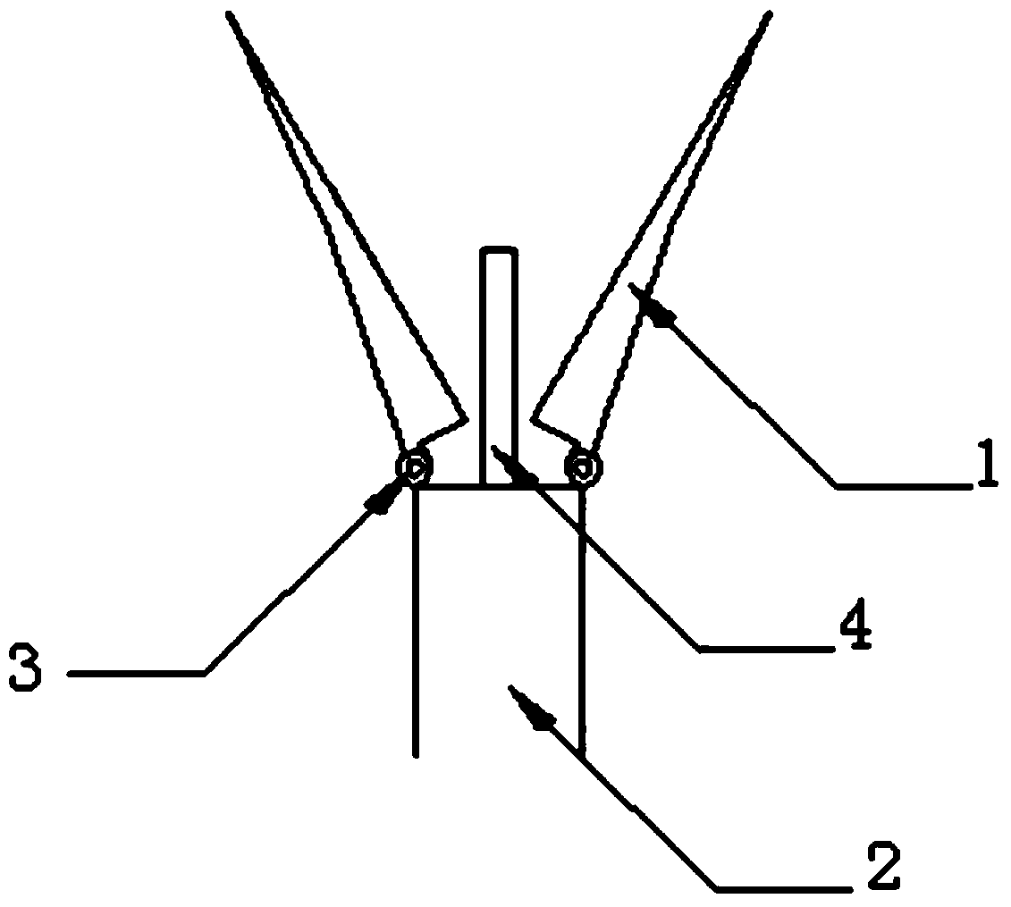 Wind turbine blade with automatic windward area adjustment function