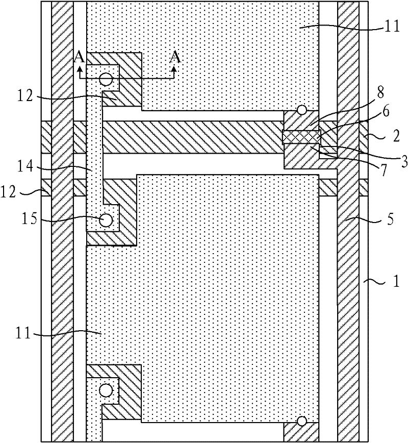 Array substrate and method for manufacturing same and liquid crystal display