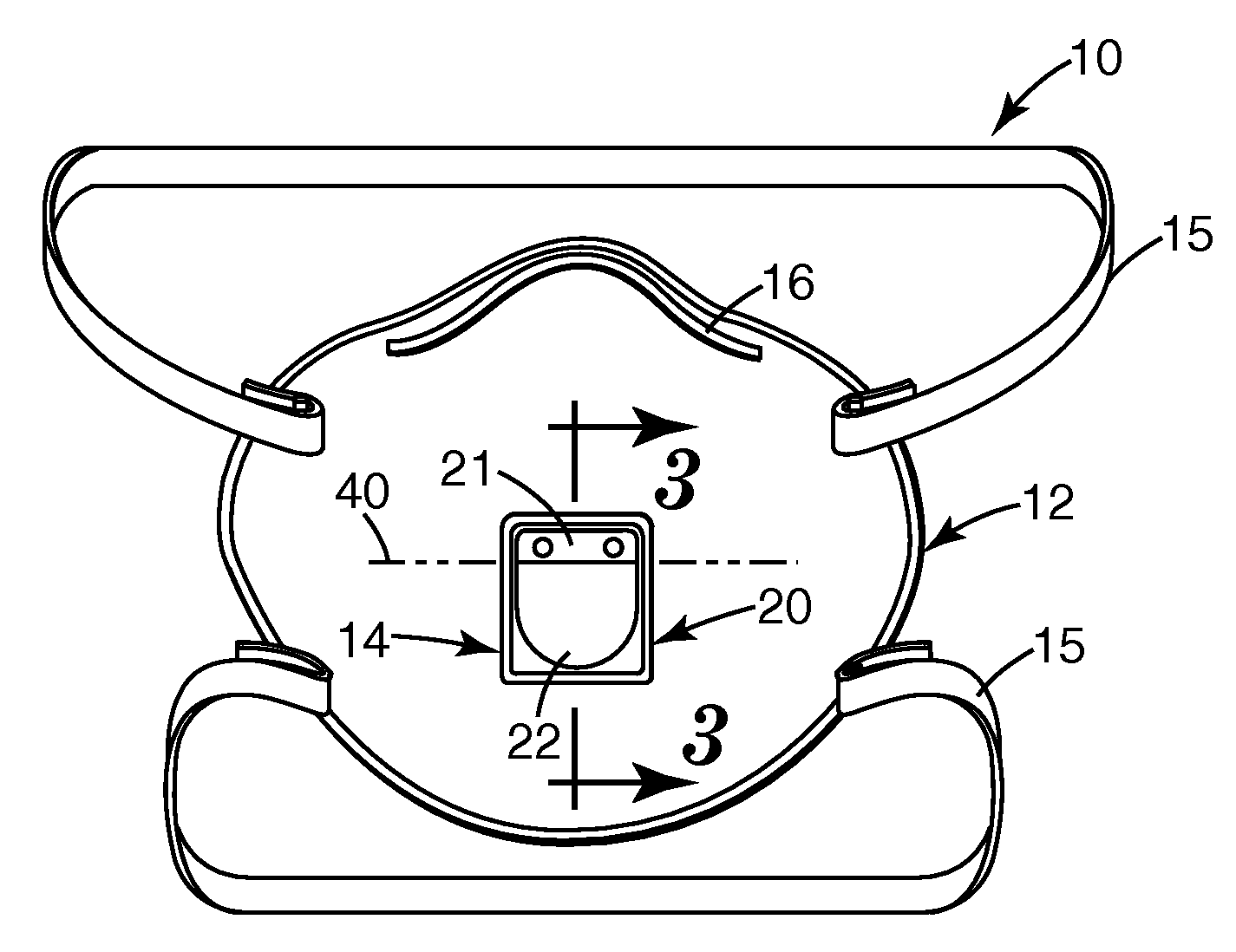 Filtering Face Mask with a Unidirectional Valve Having a Stiff Unbiased Flexible Flap