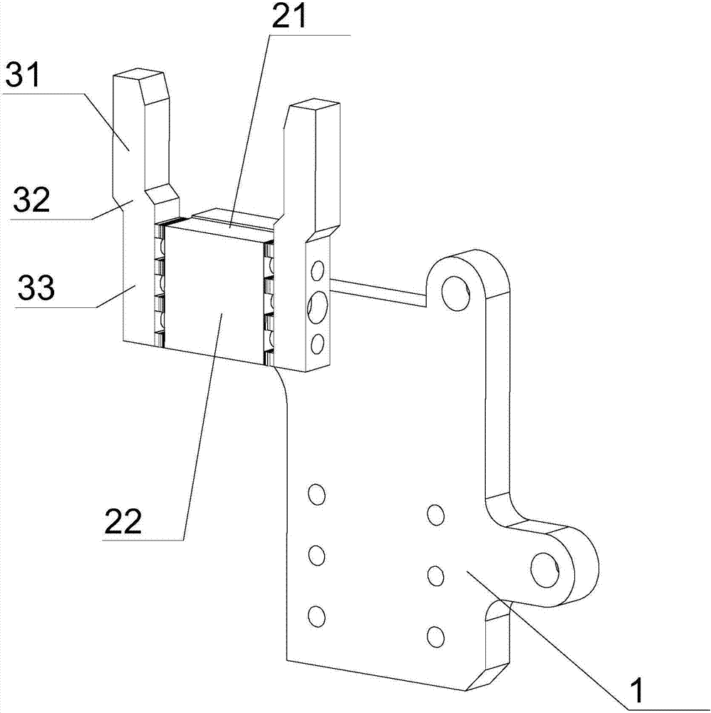 Supporting limiting structure for use in production of automobile dashboard beams