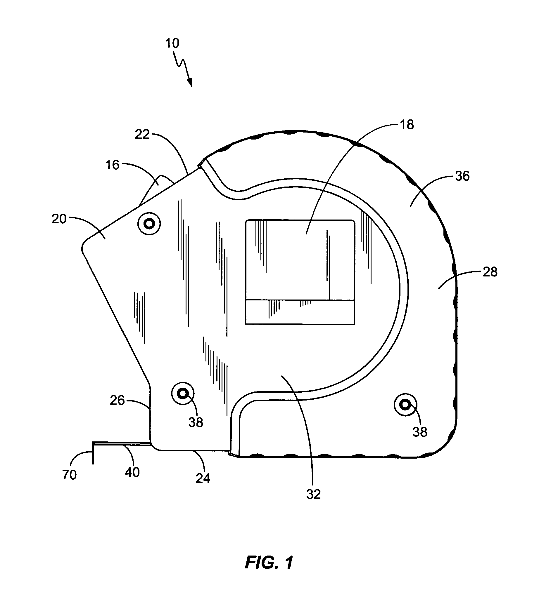 Tape measure with extended standout