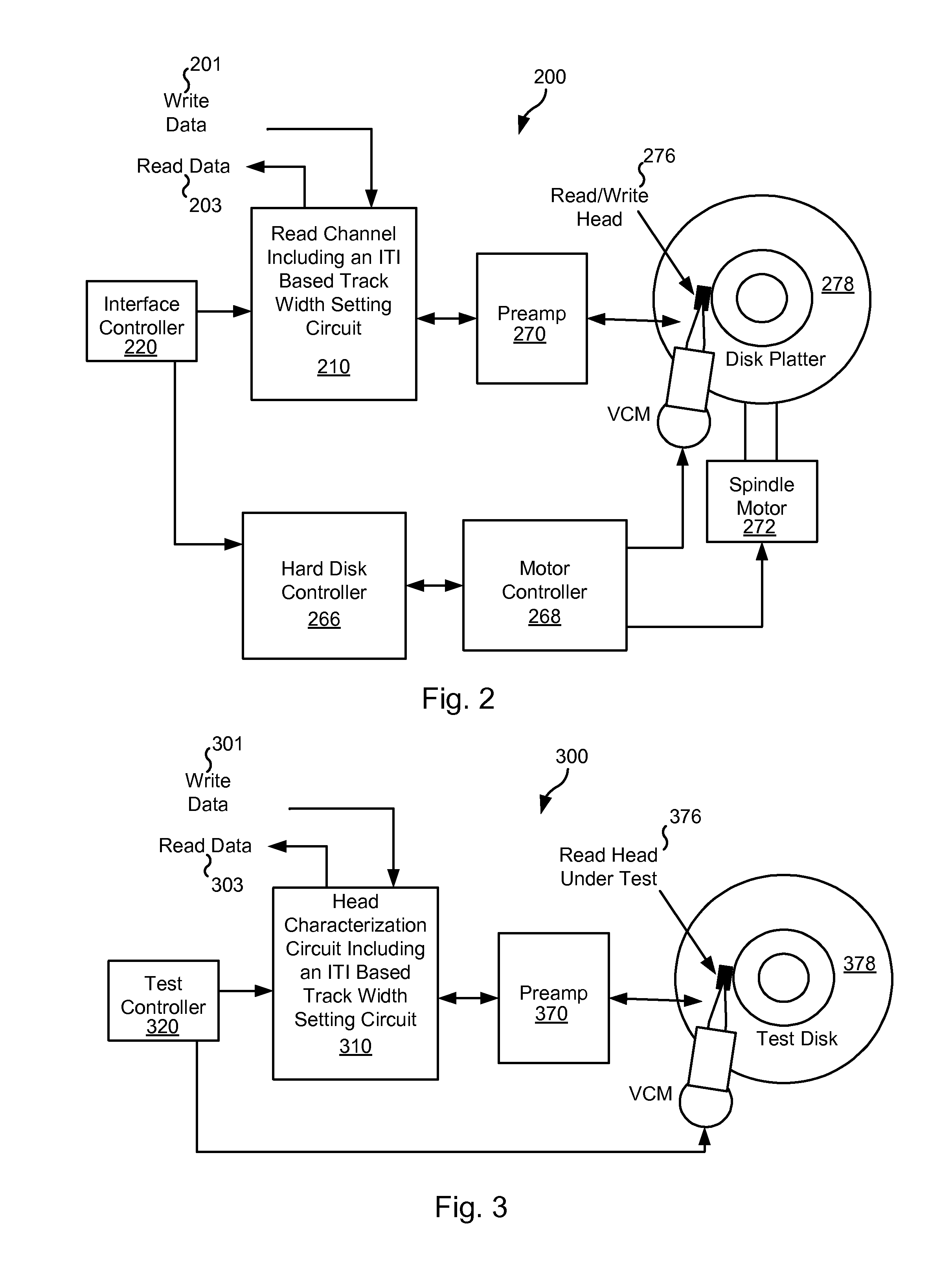 Systems and methods for track width determination