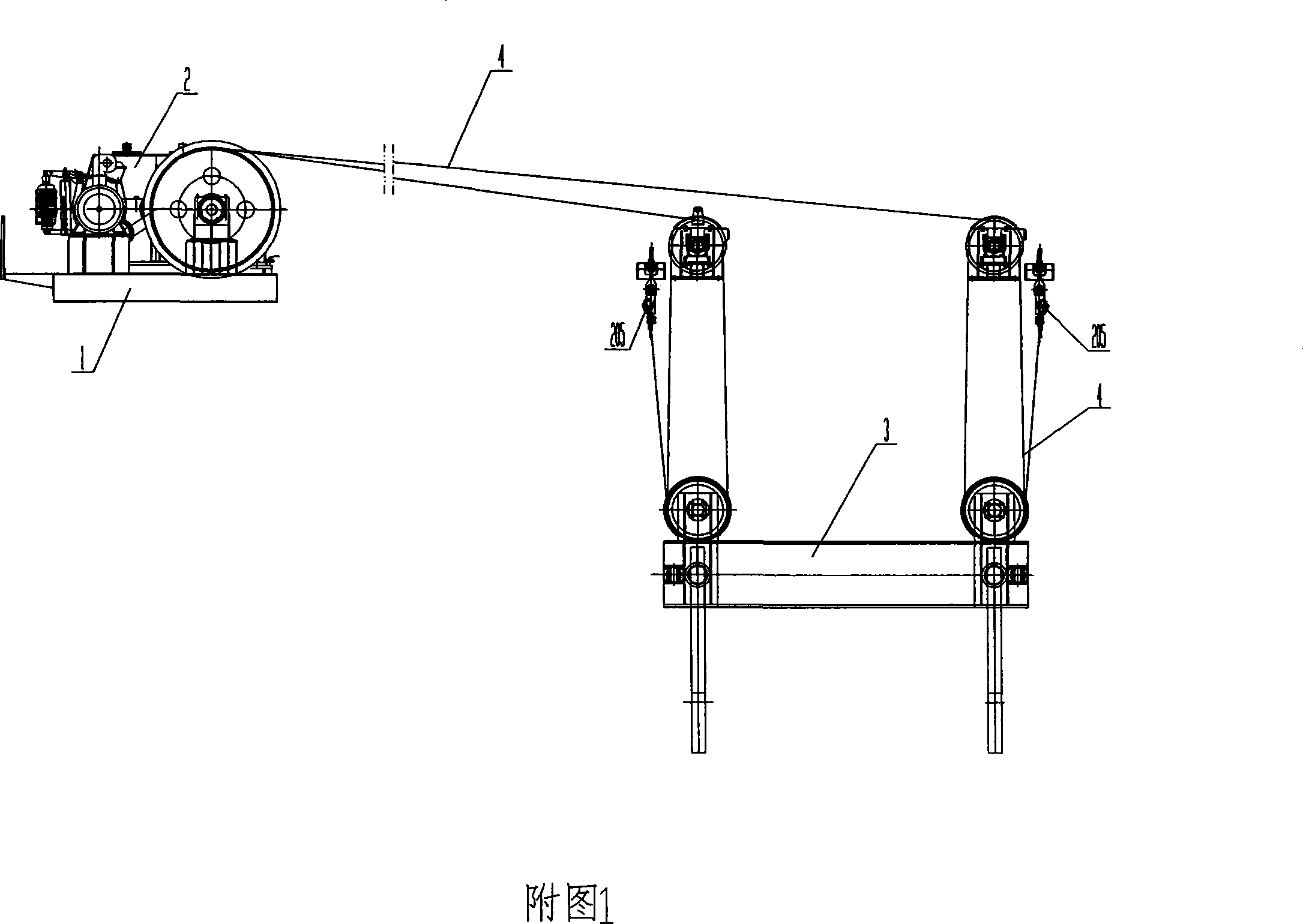 Hoist lifting device for molten steel ladle