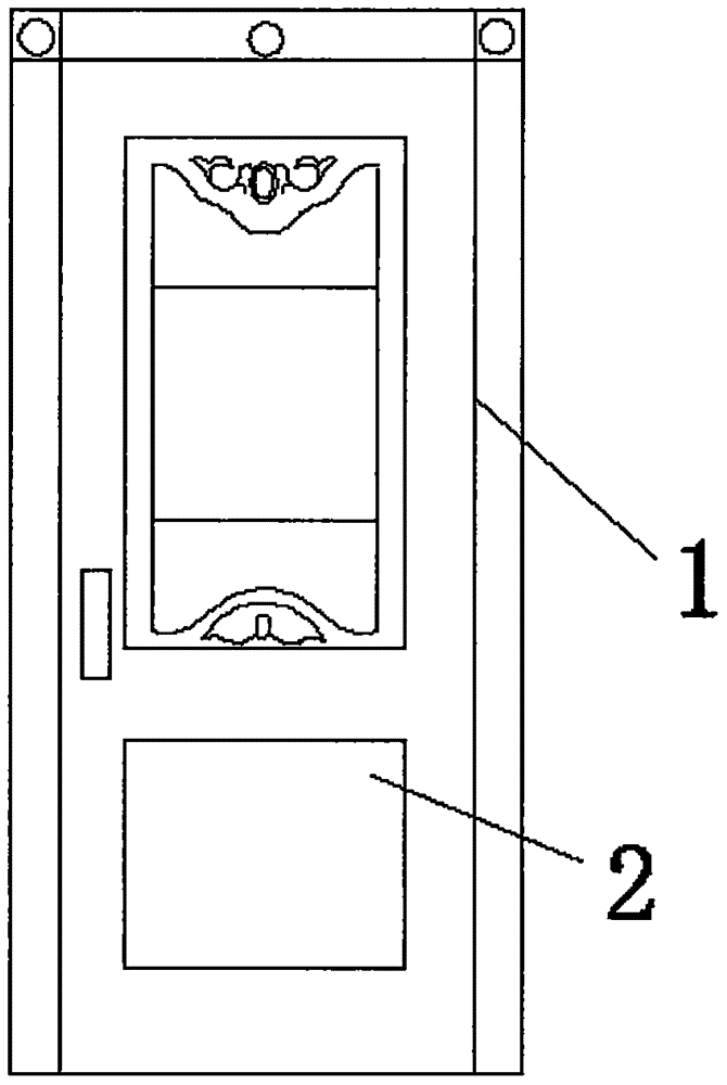 Wood door with purifier