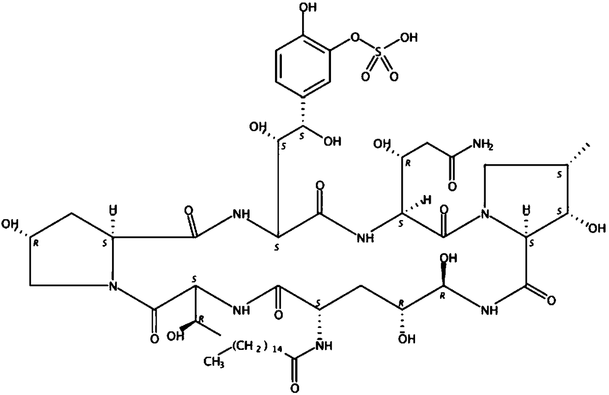 Fermentation method of micafungin sodium intermediate FR901379