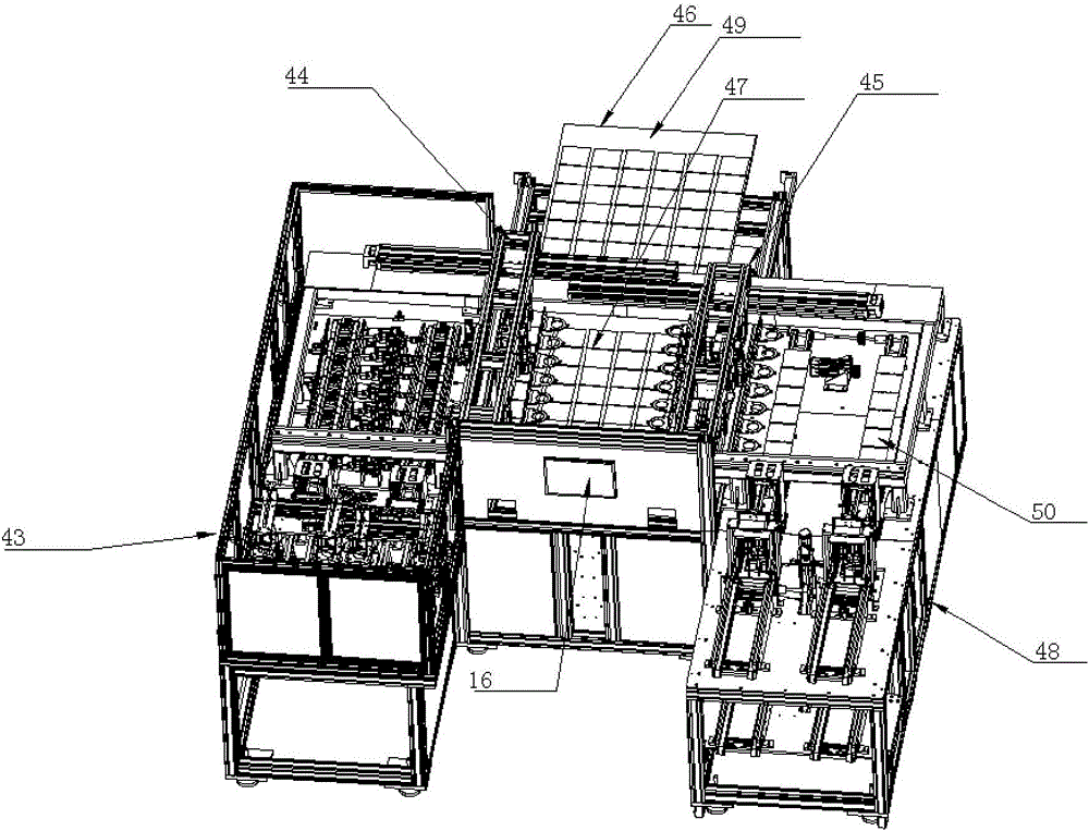 Fully-automatic feeding and discharging equipment for printing photovoltaic solar cell silicon wafers