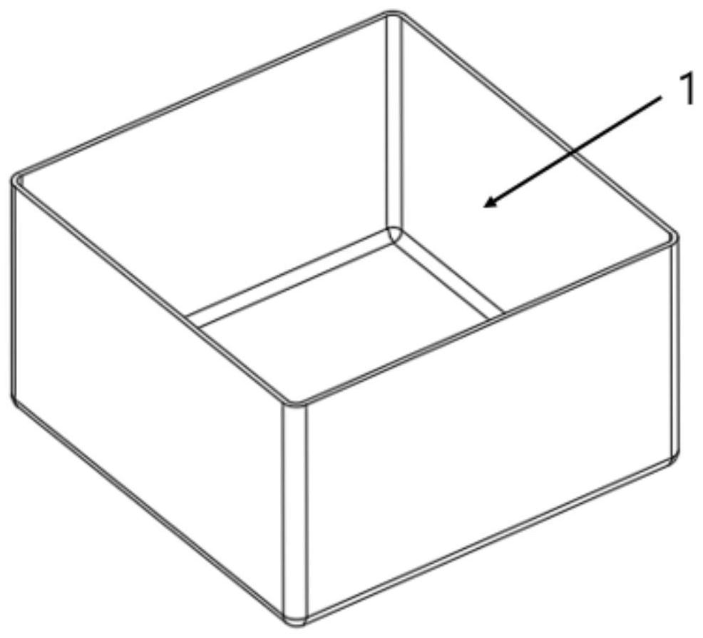 Forming method of deep-cavity thin-wall metal component with extremely small fillet radius