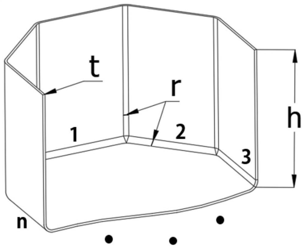 Forming method of deep-cavity thin-wall metal component with extremely small fillet radius