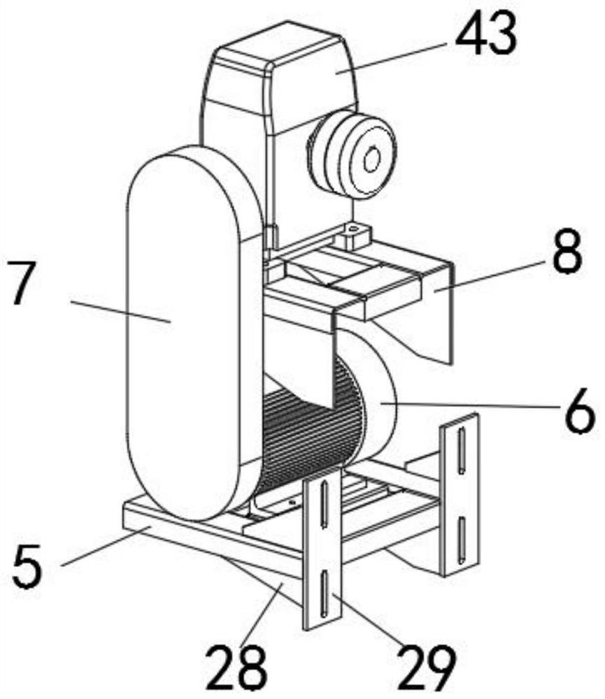 A rice polishing device capable of double drying and its working method