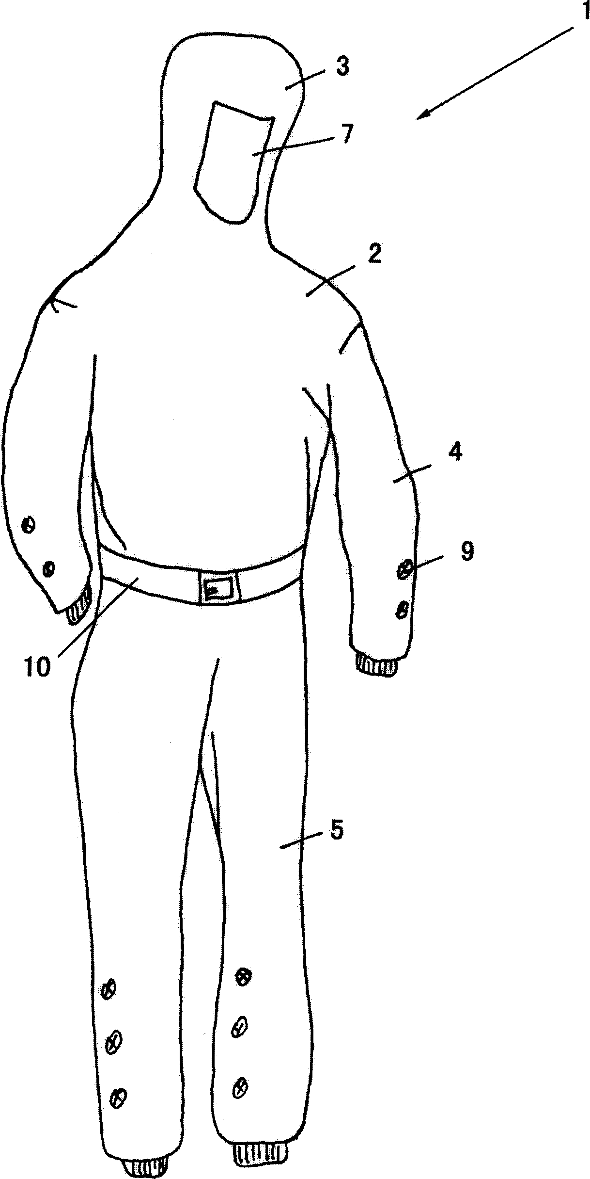 Isolation clothes for epidemic disease