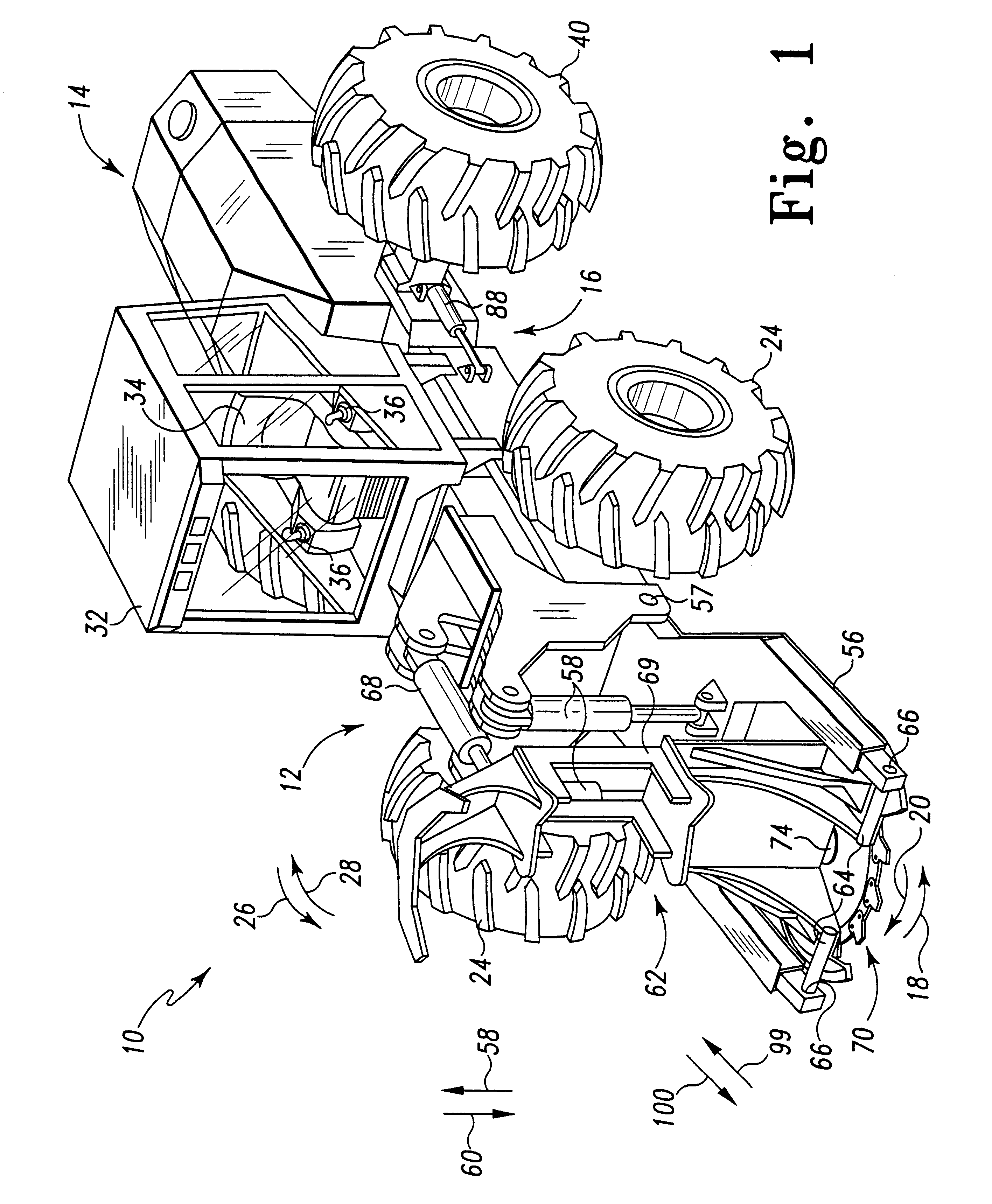 Method and apparatus for operating a hydraulic drive system of a feller-buncher