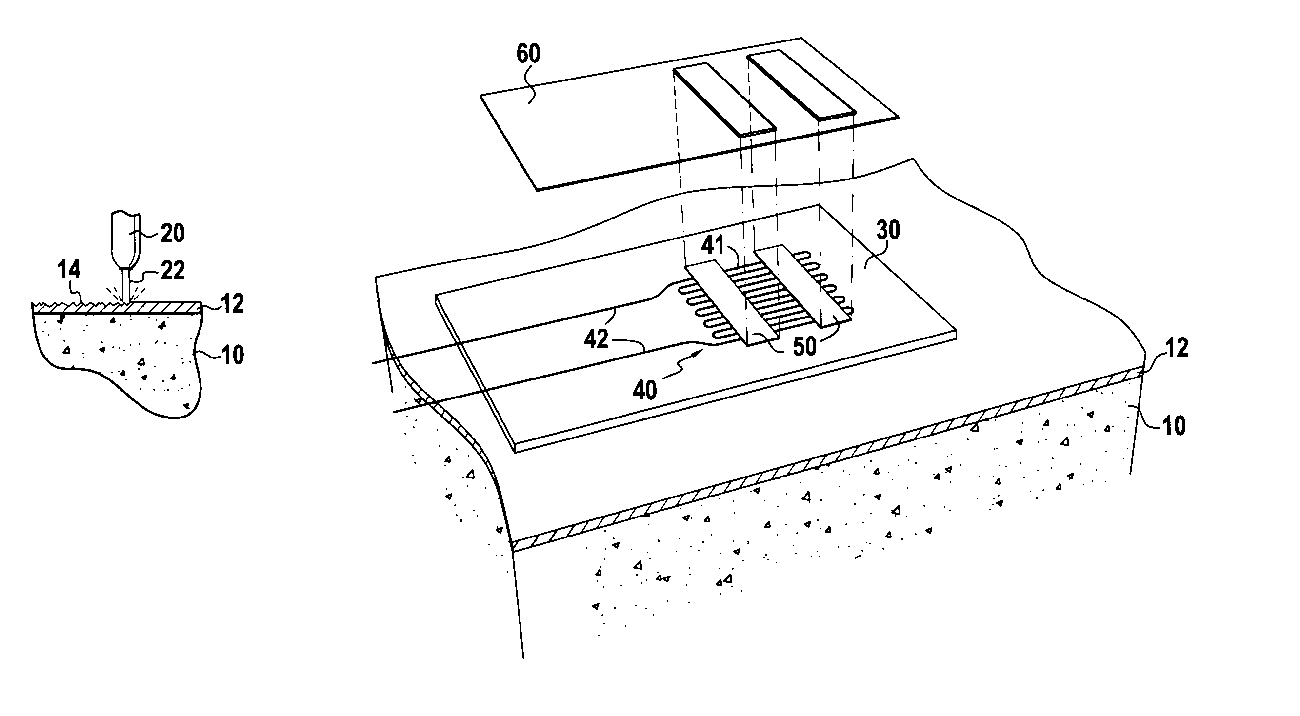 Method of making a deposit on an SiC-covered substrate