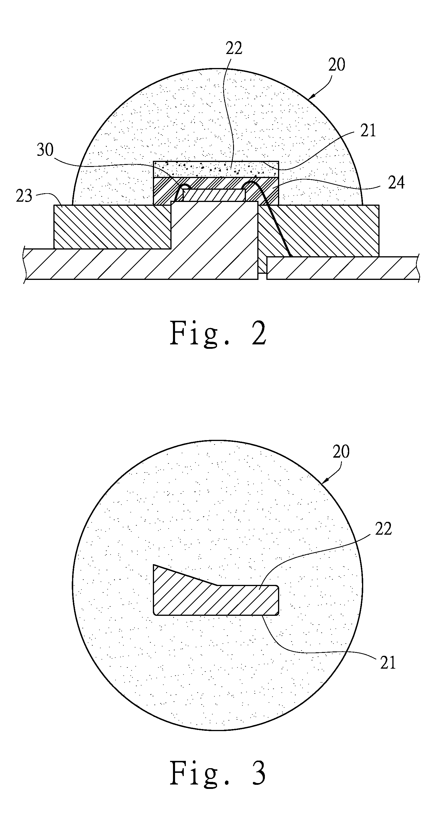 Phosphor package of light emitting diodes