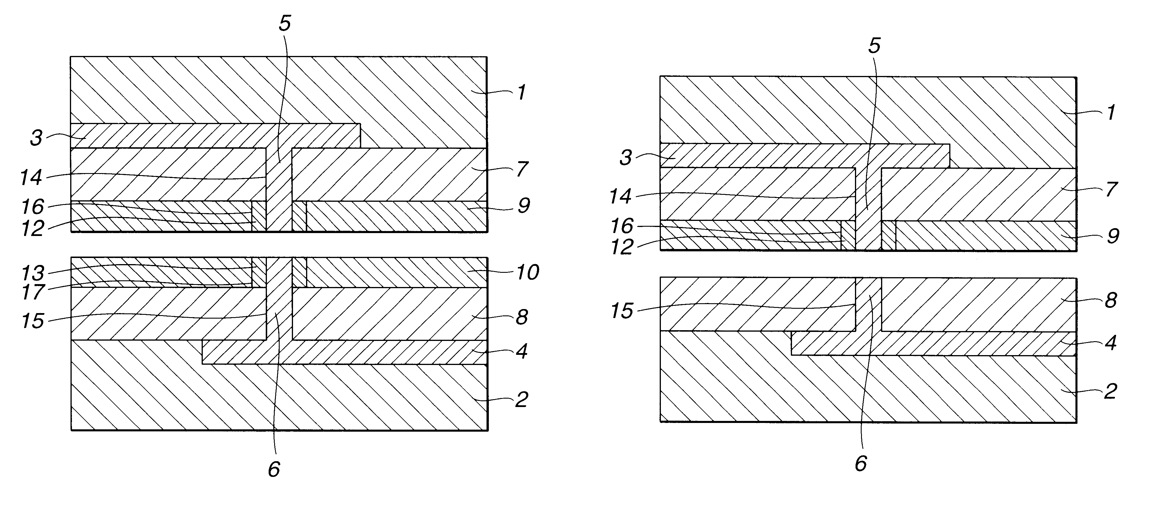 Interconnect structure for stacked semiconductor device
