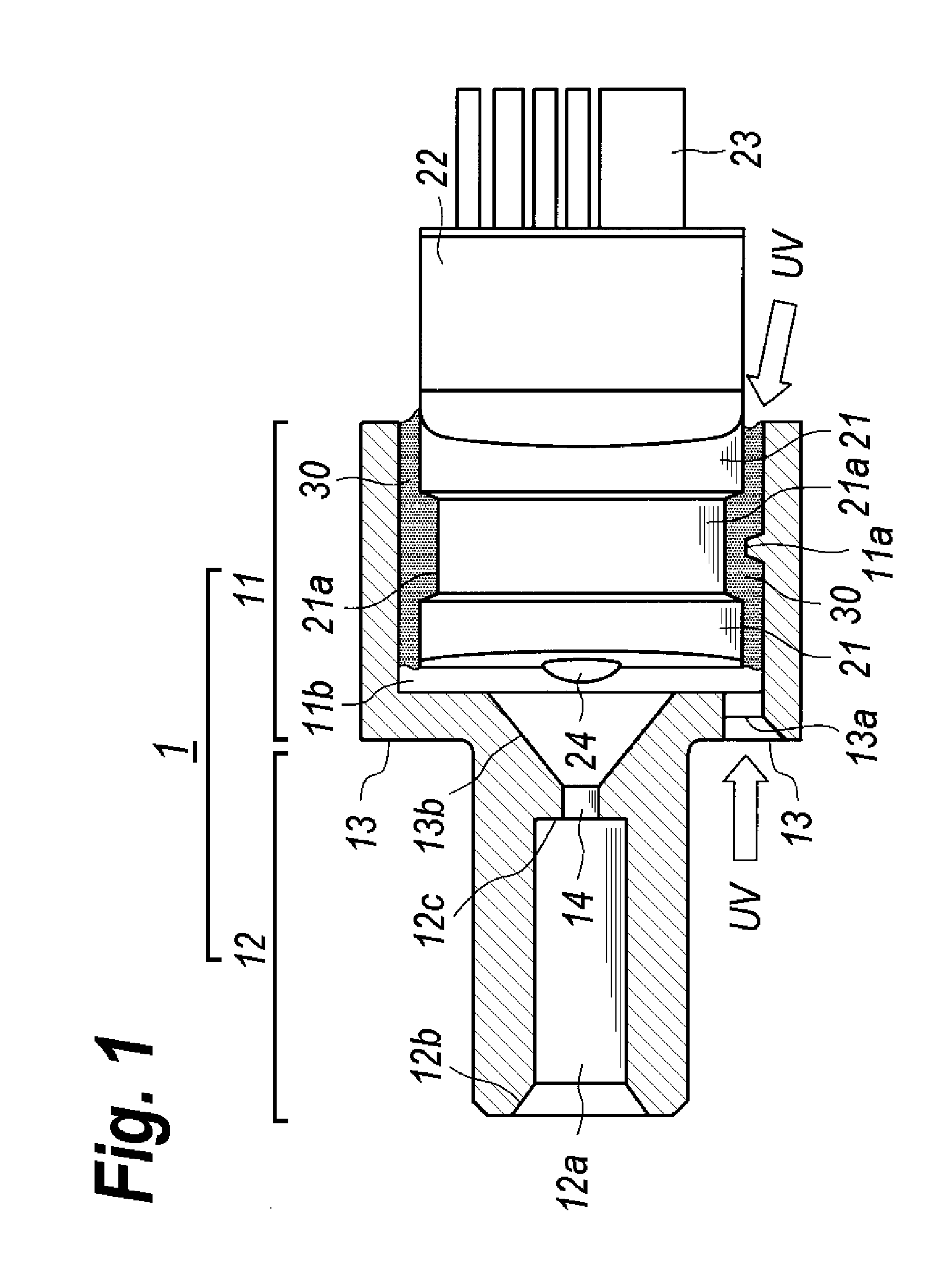 Optical subassembly implementing sleeve and optical device with transparent resin package